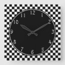 Search for black and white checkered clocks Checkers