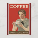 Search for cute coffee postcards Retro