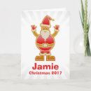 Search for cartoon santa christmas cards Red