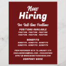 Search for job flyers Recruitment