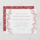 Search for red gray wedding invitations Autumn