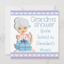 Search for grandma to be invitations Blue