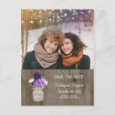 Search for mason jar save the date postcards Wood