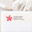 Search for plumerias return address labels Floral