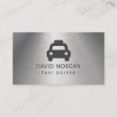 Search for taxi business cards Metallic