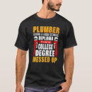 Search for plumbing tshirts High