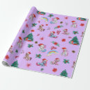 Search for unicorn holiday wrapping paper Purple