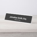Search for lawyer name plates Black and white