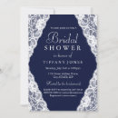 Search for white lace bridal shower invitations Elegant
