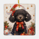Search for black poodle christmas tree decorations Cute