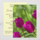 Search for tulips funeral invitations Service