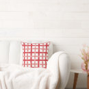Search for red and white check cushions Plaid