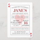 Search for queen of hearts birthday invitations Poker