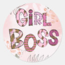 Search for girl boss stickers Pink
