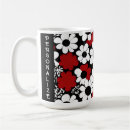 Search for red black white mugs Floral