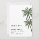 Search for round wedding save the dates Palm tree