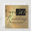 Search for husband 50th anniversary cards Gold