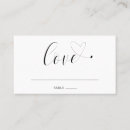 Search for heart shaped wedding place cards Cute