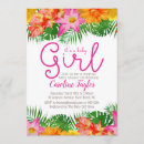 Search for tropical floral baby shower invitations Watercolor