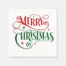 Search for christmas paper napkins Lettering