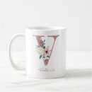 Search for letter v coffee mugs Initial