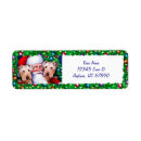 Search for christmas dog return address labels Santa