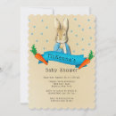 Search for peter rabbit baby boy shower invitations Vintage