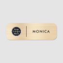 Search for metal with logo name tags With magnetic back