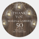 Search for 50th anniversary thank you stickers Fiftieth