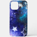 Search for stars background iphone cases Blue