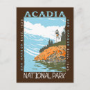 Search for maine lighthouse postcards Acadia national park