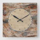 Search for wood and metal clocks Rustic