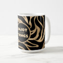 Search for black zebra stripe mugs Gold