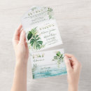 Search for tropical leaves wedding invitations Elegant