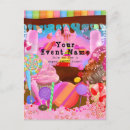 Search for candy land party invitations Cupcake