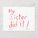 Search for my sisters postcards Funny