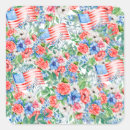 Search for patriotic square stickers Watercolor
