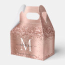 Search for rose gold favour boxes Glitter