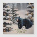 Search for black bear christmas cards Wildlife