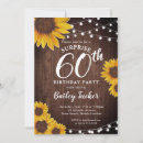 Search for sunflower 60th birthday invitations Sixty