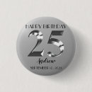 Search for 25th birthday badges Silver