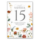 Search for blue flower table cards Calligraphy