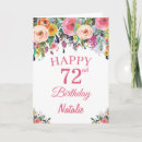 Search for 72nd birthday cards Seventy second birthday