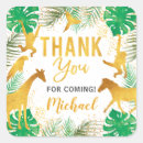 Search for gold baby shower stickers Thank you