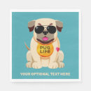 Search for pug napkins Illustration