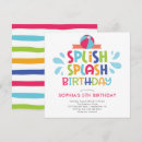 Search for splish splash birthday invitations Girl