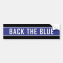 Search for back the blue bumper stickers Police
