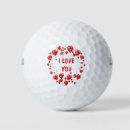 Search for i love you golf balls Red