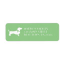 Search for dachshund dog return address labels Pet