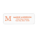 Search for oranges return address labels Elegant